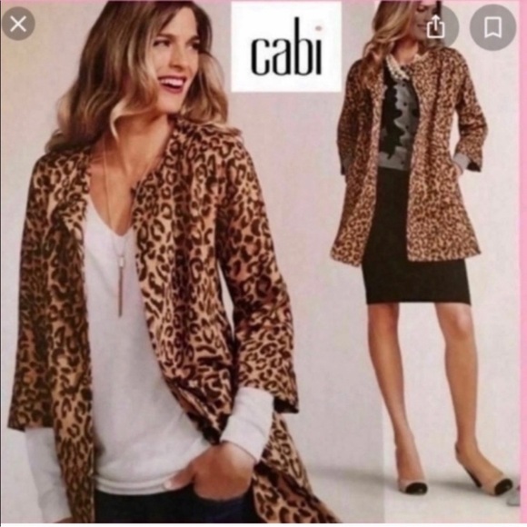 CAbi Leopard Print Jacket